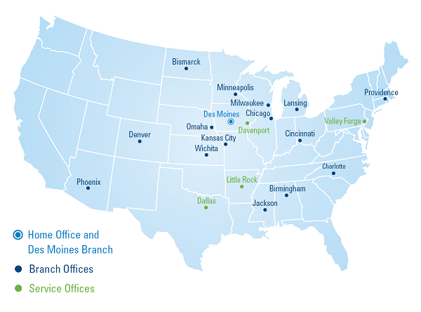 Select a location for contact information